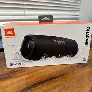 JBL - Charge5 Portable Waterproof Speaker with Powerbank Black